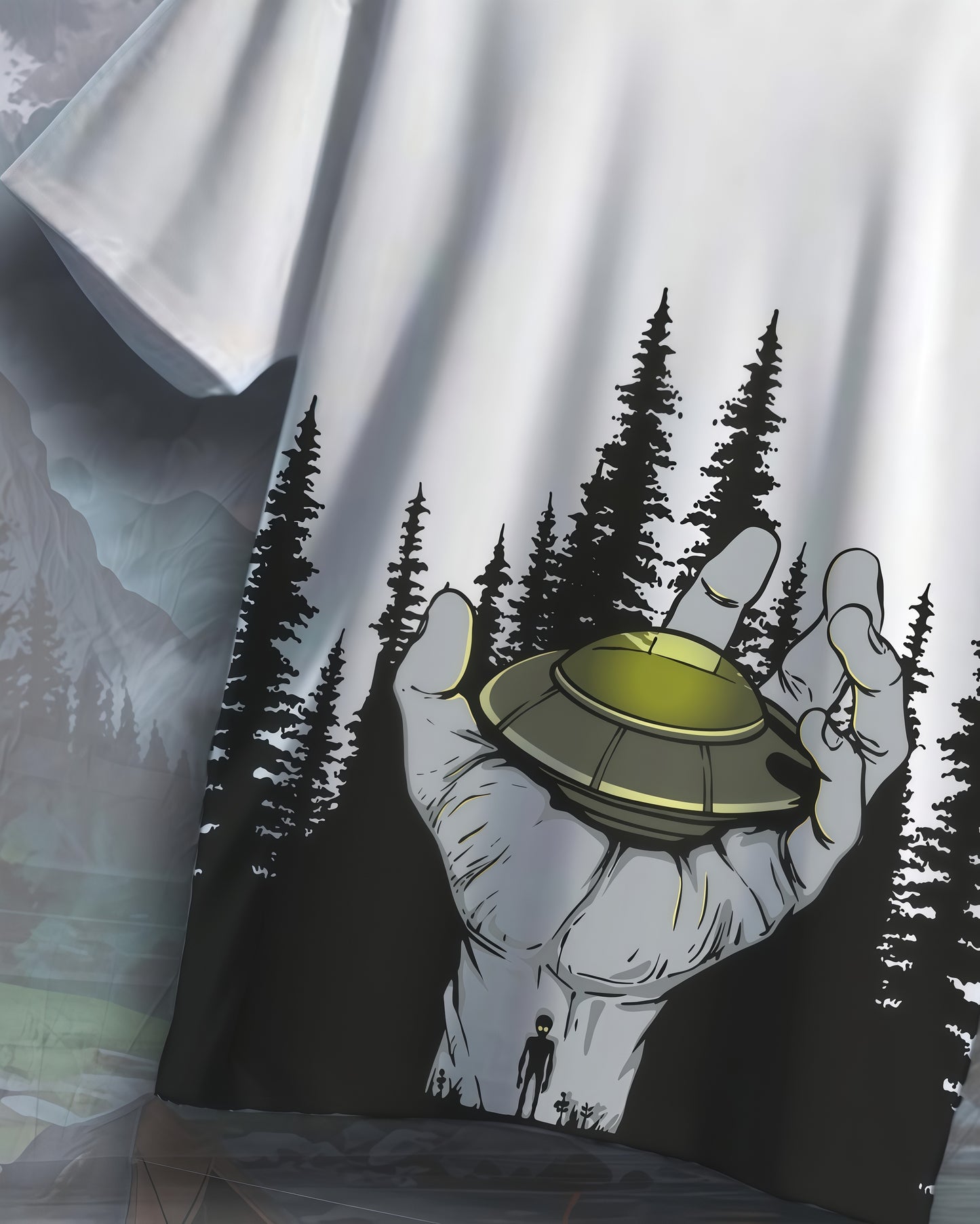 Explore the Unknown- UFO Forest Tee