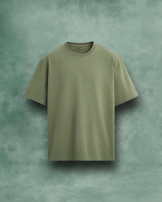 Kommarthi essentials-Urban Earth Olive Oversized Tee