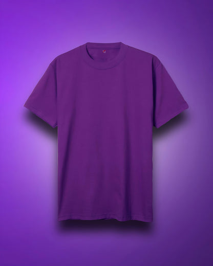 Kommarthi Essentials-Royal Purple Oversized Tee