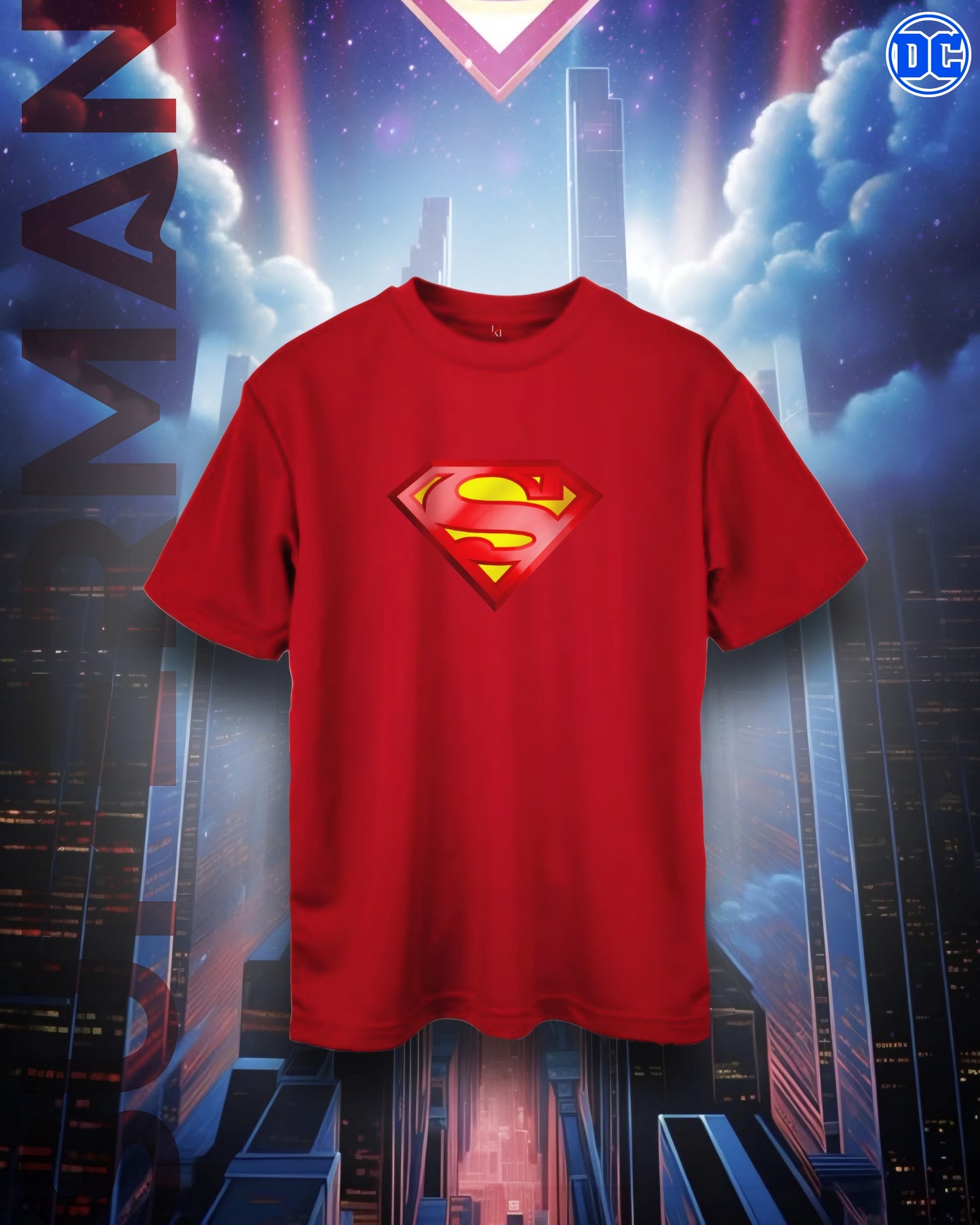 Superman Fandom Minimal Oversized Tee