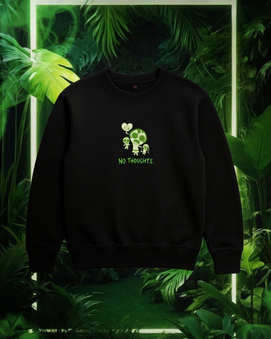 No Thoughts Zombie Minimal Sweatshirt