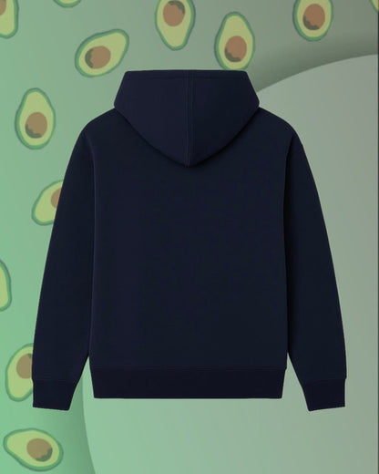 Navy Blue Minimal Avocado Hoodie