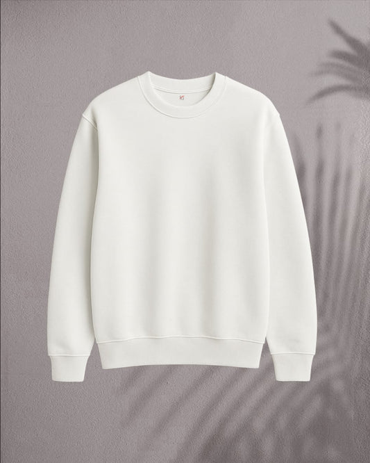 Kommarthi Essentials White Sweatshirt