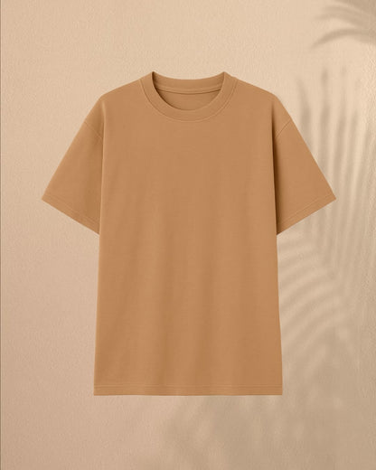 Kommarthi Essentials-Caramel Oversized Tee