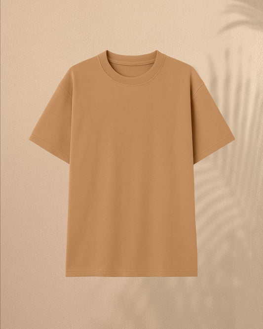 Kommarthi Essentials-Caramel Oversized Tee